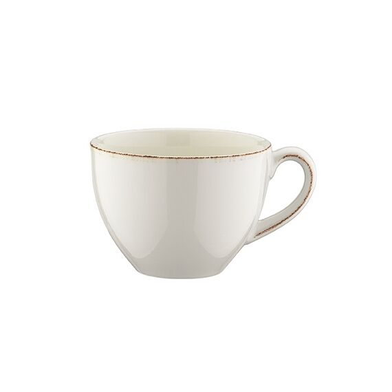 Чашка чайная 250 мл, d=96 мм, h=56 мм, Retro, коричневый край, Bonna 