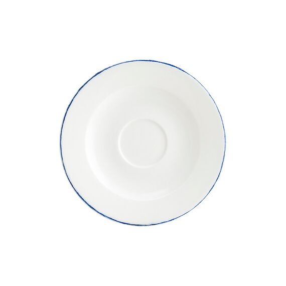 Блюдце d=160 мм, Retro, синий край, Bonna 