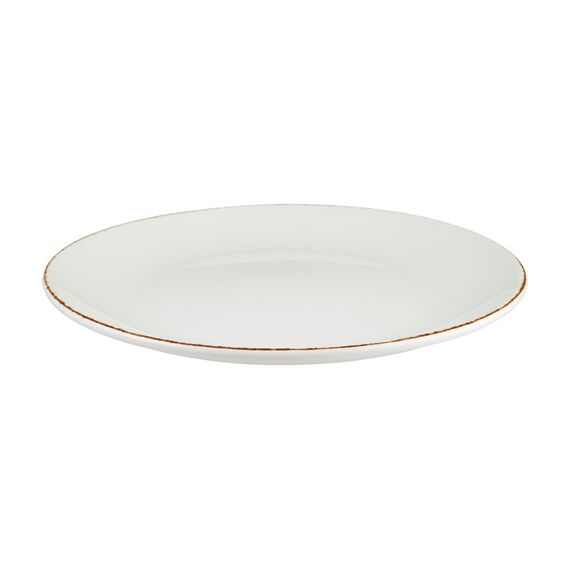 Тарелка d=270 мм, Retro, коричневый край, форма Гурмэ, Bonna 