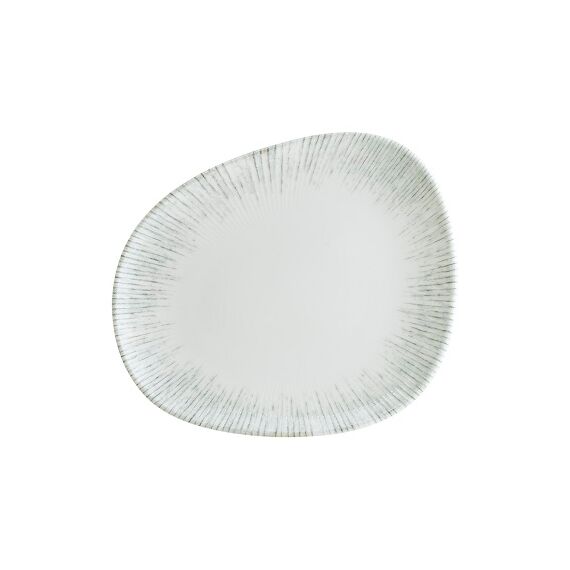 Тарелка d=240 мм, Iris, цвет серый, форма Ваго, Bonna 