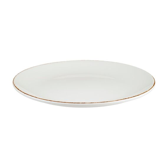 Тарелка d=250 мм, Retro, коричневый край, форма Гурмэ, Bonna 