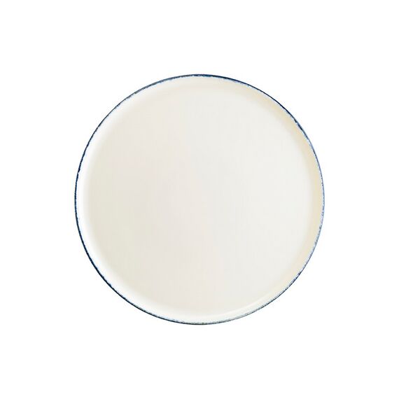 Блюдо для пиццы d=320 мм, Retro, синий край, форма Гурмэ, Bonna 