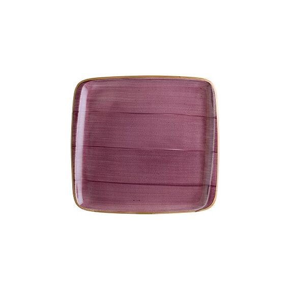 Тарелка прямоугольная без полей 270*250 мм, Aura Black Berry, форма Мув, Bonna 