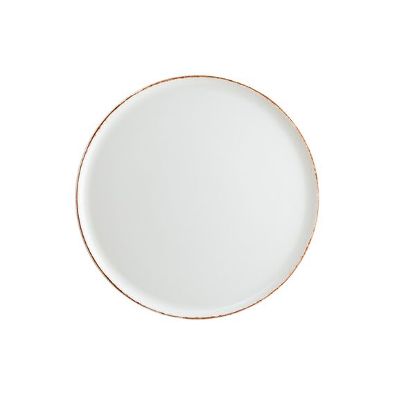 Блюдо для пиццы d=320 мм, Retro, коричневый край, форма Гурмэ, Bonna 