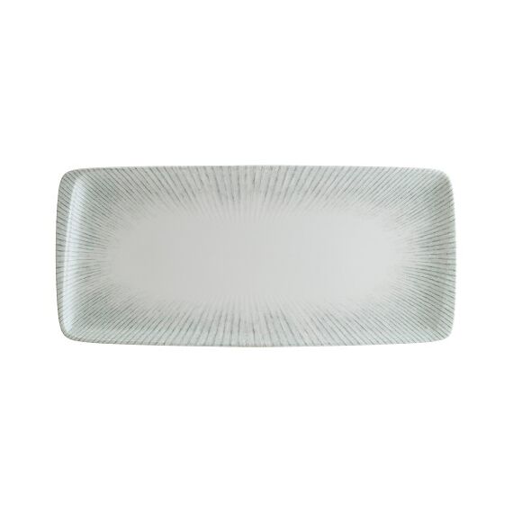 Блюдо прямоугольное 340*160 мм, Iris, цвет серый, форма Мув, Bonna 