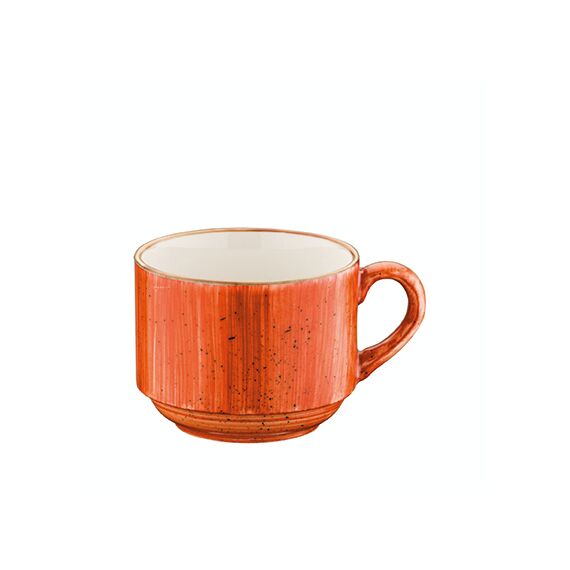 Чашка чайная штабелируемая 210 мл, d=82 мм, h=65 мм, Aura Terracota, форма Банкет, Bonna 