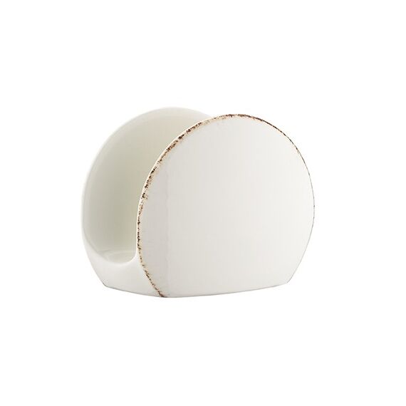 Салфетница 11*5,5*8,5 см. Retro, коричневый край, форма Ванто, Bonna 