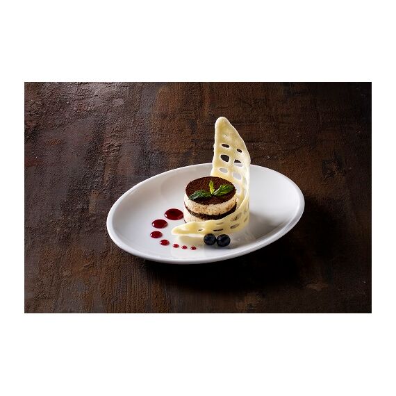 Блюдо овальное 250*190 мм, White, форма Мув, Bonna 