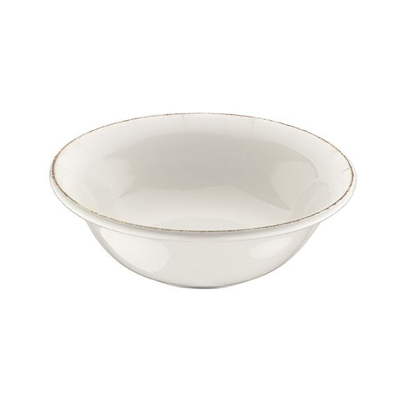 Салатник d=160 мм, 400 мл, h=53 мм, Retro, коричневый край, форма Гурмэ, Bonna 