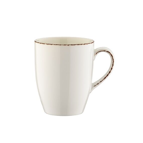 Кружка 330 мл, d=84 мм, h=104 мм, Retro, коричневый край, Bonna 