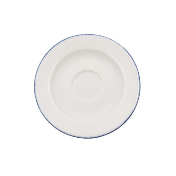 Блюдце d=120 мм, Retro, синий край, форма Банкет, Bonna 