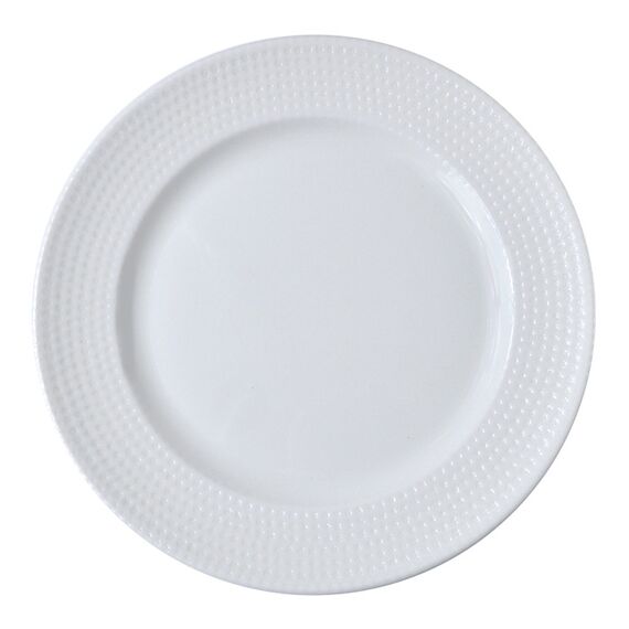 Тарелка d=230 мм, White Pure Dot, форма Банкет, Bonna 