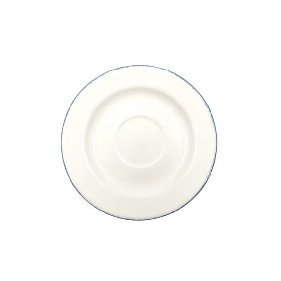 Блюдце d=160 мм, Retro, синий край, форма Банкет, Bonna 