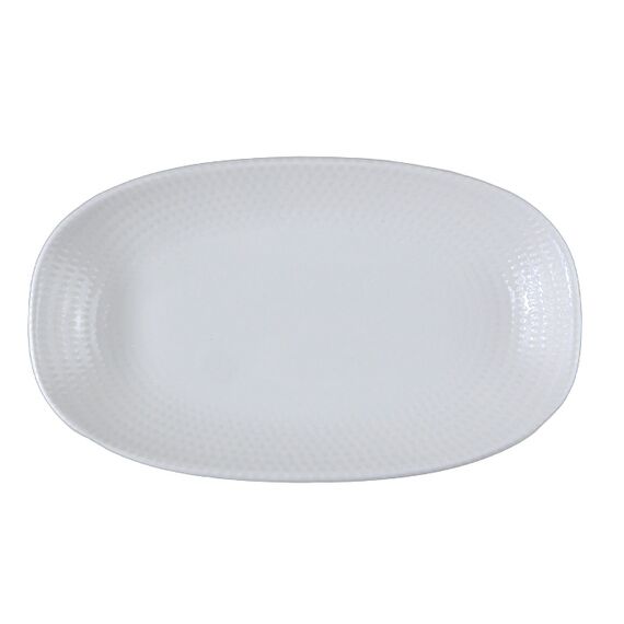 Блюдо овальное 150*85 мм, White Pure Dot, форма Гурмэ, Bonna 