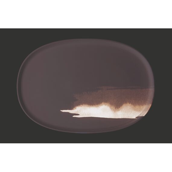 Блюдо овальное 340*230 мм, Blue Wave, форма Хюгге, Bonna 