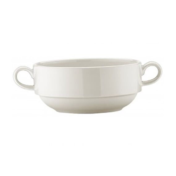 Бульонница 350 мл, с ручками d=120 мм, White, форма Банкет, Bonna