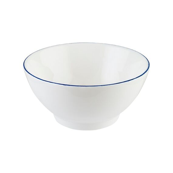 Салатник d=140 мм, 450 мл, h=65 мм, Retro, синий край, Bonna 