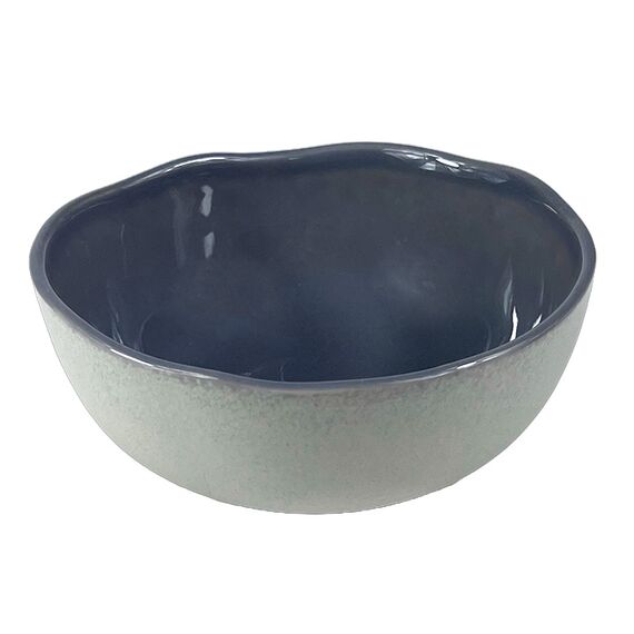 Салатник d=160 мм, 650 мл, h=65 мм, цвет серый, Ground & Craft, волнистый край, Bonna 