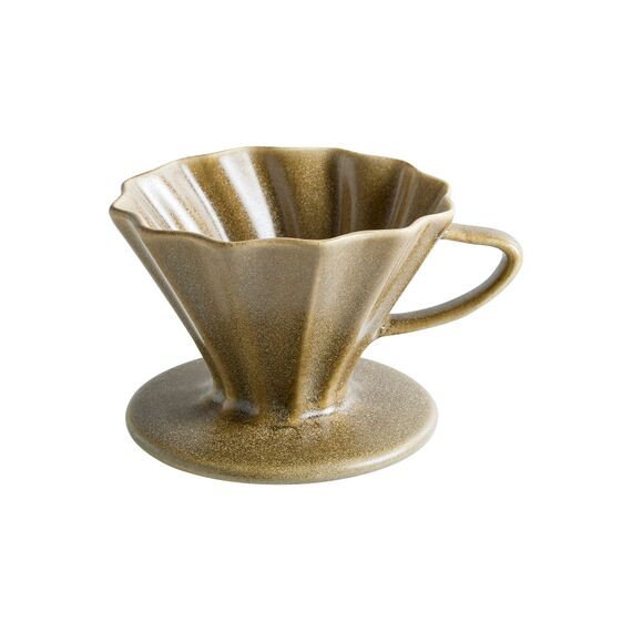 Чашка-воронка для заваривания кофе 250 мл, d=110 мм, h=90 мм, цвет мокрый песок, Raw, Bonna