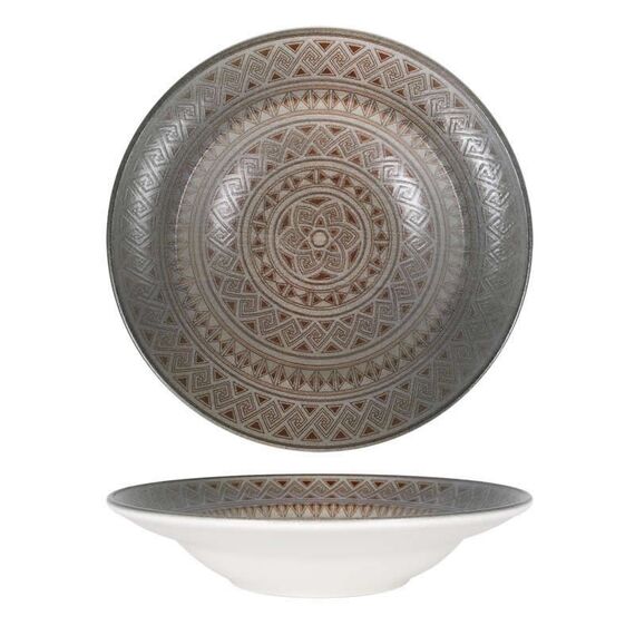 Тарелка глубокая d=240 мм, 400 мл, h=52 мм, Damasquino, форма Гурмэ, Bonna