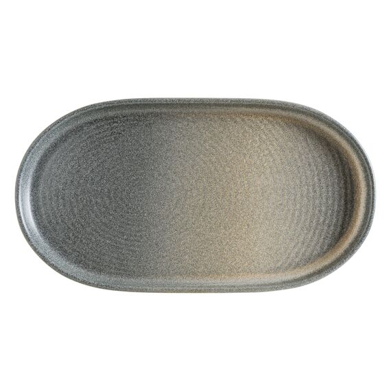 Блюдо овальное с бортом 375*235 мм, Hornfels, Bonna