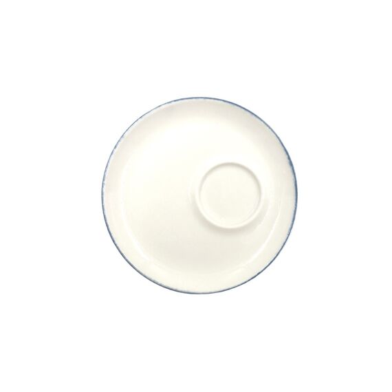 Блюдце d=120 мм, Retro, синий край, форма Банкет, Bonna 