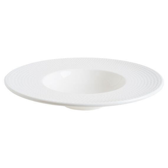 Тарелка для пасты d=280 мм, 400 мл, White Pure Dot, форма Банкет, Bonna 