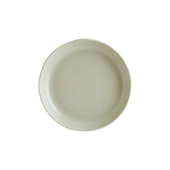 Тарелка глубокая d=250 мм, 870 мл, h=40 мм, цвет оливковый, Ground & Craft, волнистый край, Bonna