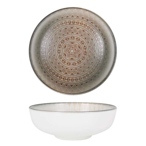 Салатник штабелируемый d=140 мм, 350 мл, h=50 мм, Damasquino, форма Хюгге, Bonna