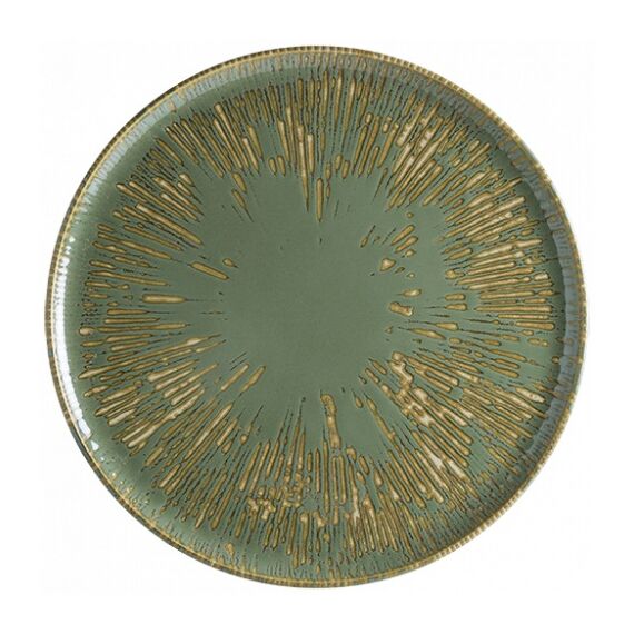 Блюдо для пиццы d=320 мм, Snell, цвет зеленый, форма Гурмэ, Bonna 