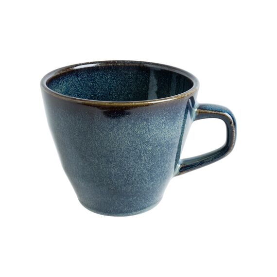 Чашка чайная 250 мл, d=90 мм, h=79 мм, Ocean Halo, широкая полоска, Bonna