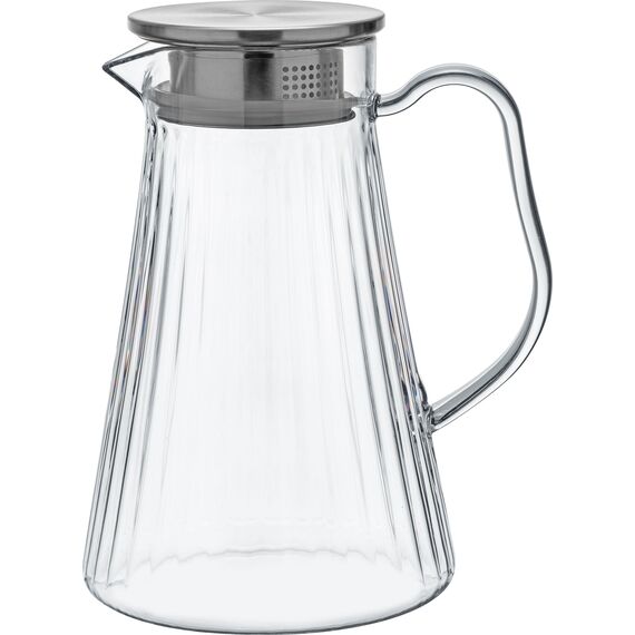 Кувшин с крышкой 1,5 л, d=105 мм, h=260 мм, поликарбонат, Infinityglass, Bonna