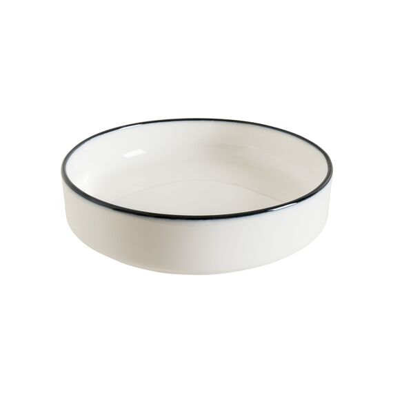 Салатник штабелируемый d=160 мм, 500 мл, h=40 мм, Linea, цвет черный, форма Хюгге, Bonna