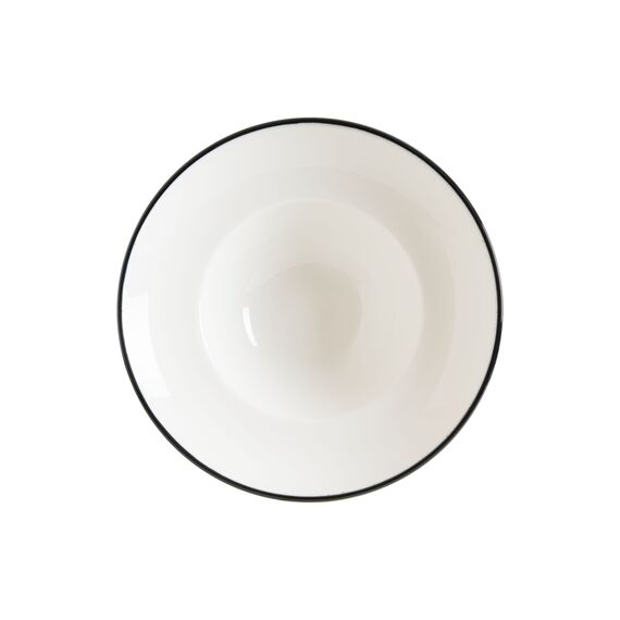 Тарелка глубокая d=270 мм, 450 мл, h=56 мм, Linea, цвет черный, форма Гурмэ, Bonna 