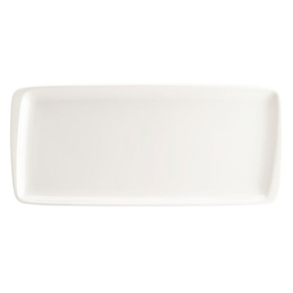 Блюдо прямоугольное 340*160 мм, White, форма Мув, Bonna
