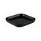 Тарелка квадратная без полей 150*140 мм, цвет черный, форма НотНит, Mood, Bonna