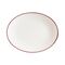 Блюдо овальное 310*240 мм, Linea, цвет бургундский, форма Мув, Bonna 